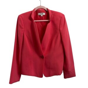 Jones Studio Peach Coral One Button Blazer